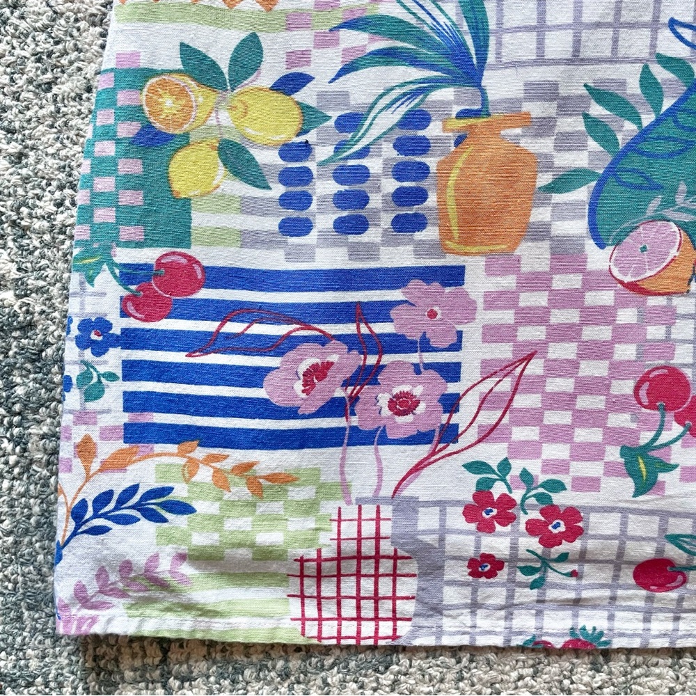 JAPNA Retro Picnic Print Dress Fruit Flower Kitchen Pattern - Picture 8 of 8